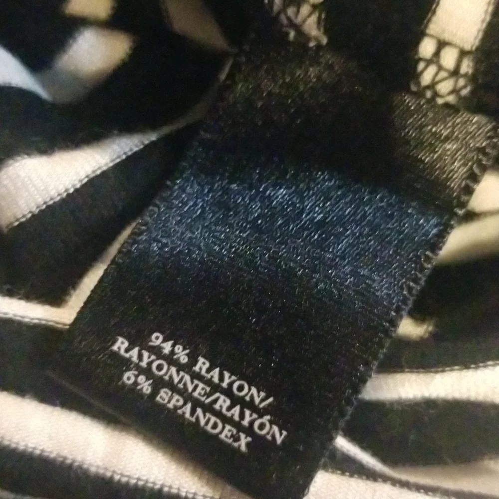 3/$25 Ann Taylor Size XS Maxi Dress White Black Striped - Picture 6 of 6